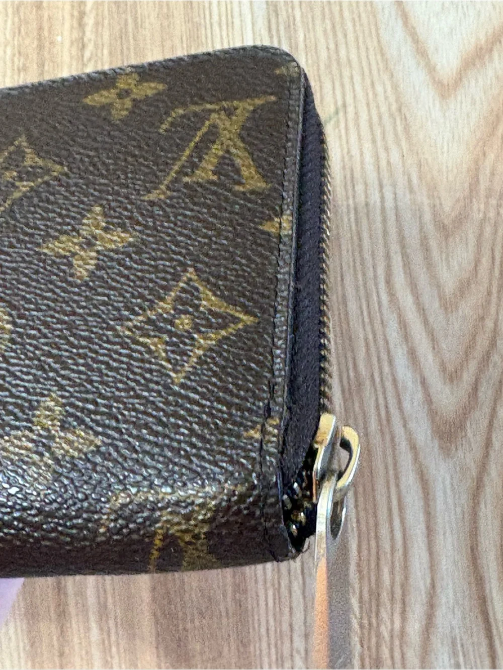 Authentic Louis Vuitton Monogram Zippy Wallet Brown Zip Around Long Wallet